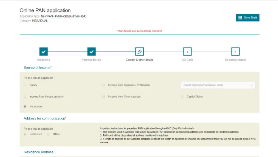 how to apply for new PAN card online